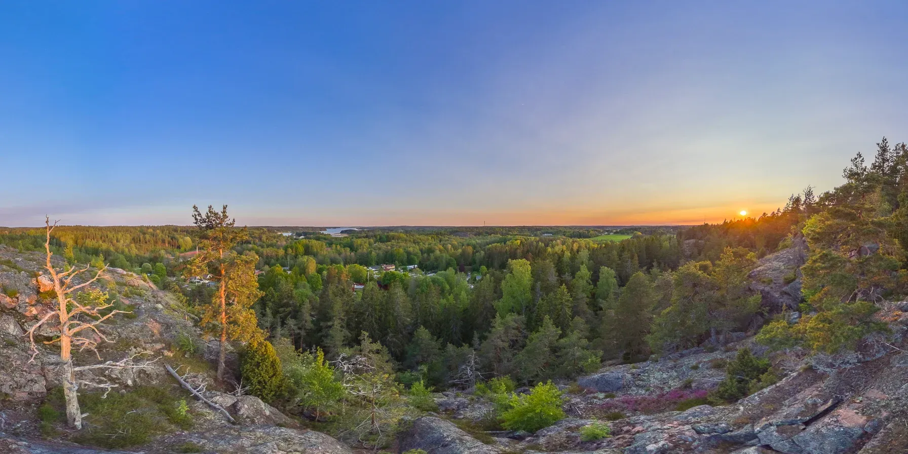 Auringonlasku Skurubergetiltä - Pohja, Raasepori